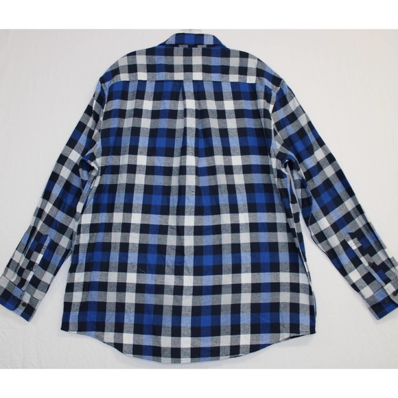 Croft and Barrow Mens Blue Long Sleeve Extra Soft Flannel Collared Size S - Picture 2 of 6